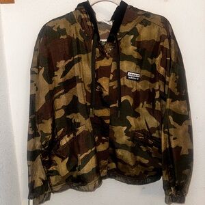 adidas Camouflage Jacket - Green and Brown